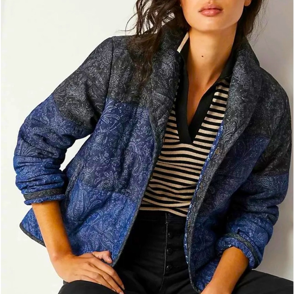 Anthropologie Pilcro Patchwork Jacket size M, worn only once.